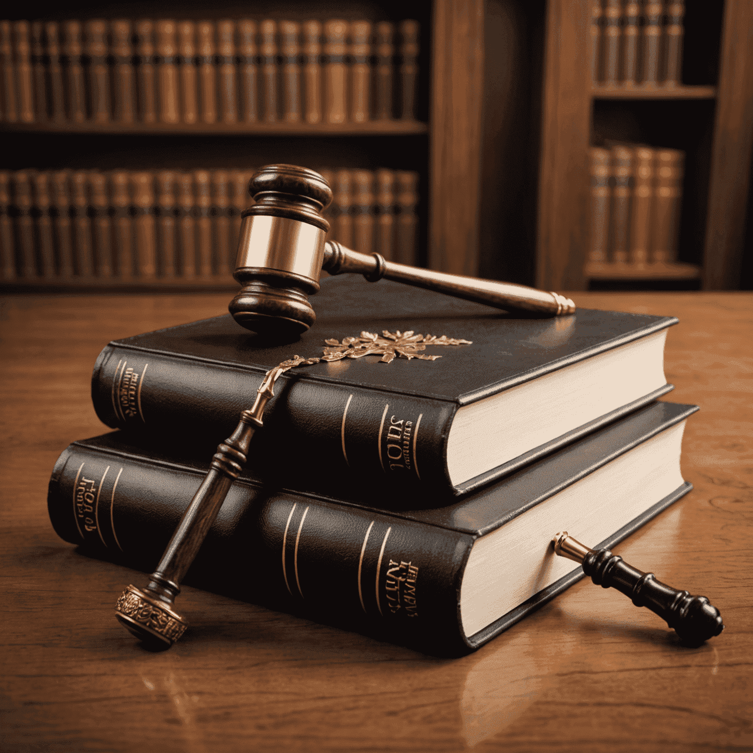 Imagen que muestra un mazo de juez y libros de leyes, representando las últimas actualizaciones legales
