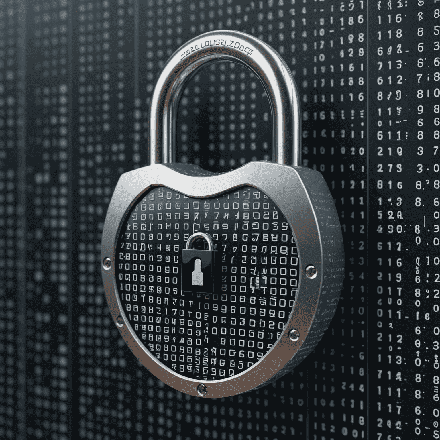 Imagen de un candado digital sobre un fondo de código binario, simbolizando la protección de datos personales